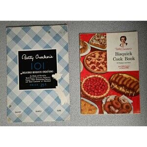 Betty Crocker's 101 Delicious Bisquick Creations 1933 & Bisquick 1956 Cookbooks